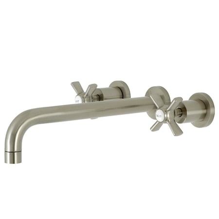 Kingston Brass KS8058ZX Wall Mount Tub Faucet, Brushed Nickel KS8058ZX